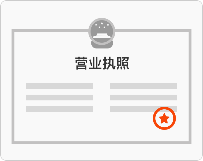 营业执照副本复印件加盖公章